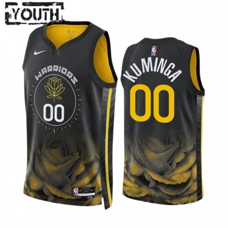 Dres Golden State Warriors Jonathan Kuminga 00 Nike 2022-23 City Edition Crno Swingman - Dječji